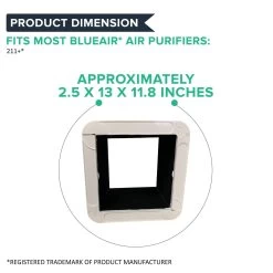 Crucial Air Particle And Carbon Filter Replacement Part Compatible With Blueair Blue Pure Air Purifier Model 211+, Foldable, Bulk -Best Filter Shop A1