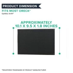 Replacement HEPA Style Filter & Carbon Filter Kit, Fits Oreck OptiMax Air 94 Air Purifiers 10 Replacement HEPA Style Filter & Carbon Filter Kit, Fits Oreck OptiMax Air 94 Air Purifiers -Best Filter Shop AIR94 FILTER KIT 04