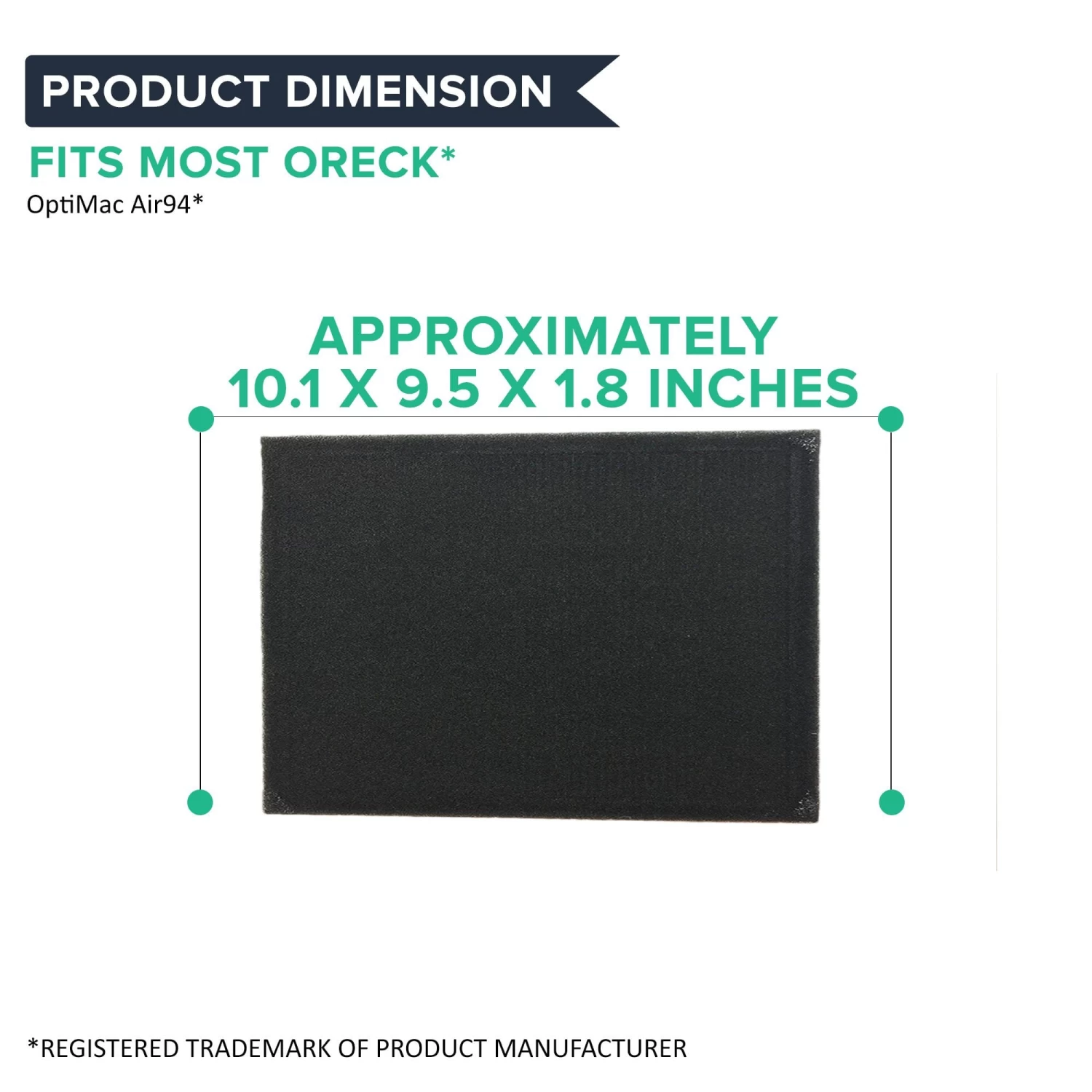 Replacement HEPA Style Filter & Carbon Filter Kit, Fits Oreck OptiMax Air 94 Air Purifiers 6 Replacement HEPA Style Filter & Carbon Filter Kit, Fits Oreck OptiMax Air 94 Air Purifiers - Image 4