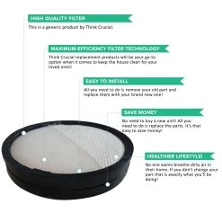 Crucial Vacuum Air Filter Replacement Part # 303903001 - Compatible With Hoover Air Model Primary Filter Models UH70400, UH70405, UH70401, UH70403, UH70404, UH70900, UH70905, UH70930, UH70935 -Best Filter Shop AIR MODEL PRIMARY FILTER VALUE PROPS f6e59fcc f780 4e1b aa87 d439337e543b