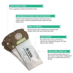 Replacement Bags, Fits Eureka AS AirSpeed, Compatible With Part 66655, 68155-6, 68155, 67726 & 84404 14 Replacement Bags, Fits Eureka AS AirSpeed, Compatible With Part 66655, 68155-6, 68155, 67726 & 84404 -Best Filter Shop AS BAGS TEMPLATE VALUE GROUP