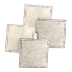 4pk Replacement Charcoal Filters, Fits Aqua Fountain Aqua Cube, Aqua Falls & PetSafe Current Pet Fountains