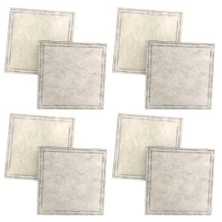 8pk Replacement Charcoal Filters, Fits Aqua Fountain Aqua Cube, Aqua Falls & PetSafe Current Pet Fountains