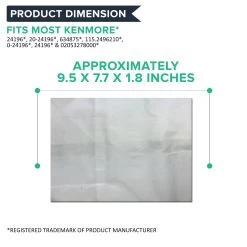 9pk Replacement B Vacuum Bags, Fits Kenmore, Compatible With Part 634875 & 24196 -Best Filter Shop B BAGS DIMENSION beabb43f ecd7 4386 bf32 25126b657e07