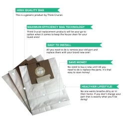 9pk Replacement B Vacuum Bags, Fits Kenmore, Compatible With Part 634875 & 24196 -Best Filter Shop B BAGS VALUE PROPS 7e08388b d590 4ee6 a80b eeb66a16c988