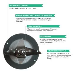 Replacement Cutting Blender Blade, Fits Cuisinart Blender, Compatible With Part SPB-7 & SPB-456-2 -Best Filter Shop Blender Blade SPB 7 Template