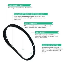 Crucial Vacuum 4 Replacement For Kenmore UB-11 Drive Belts, Compatible With Part # 1860140600 (4 Pack) -Best Filter Shop CB1 BELTS VALUE PROPS 848cb5ee 2328 4242 a067 fc59e60da775