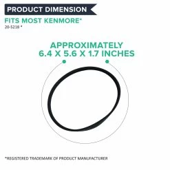 Replacement CB3 Belts, Fits Kenmore, Compatible With Part 20-5218, KC28SBZTZ000, 5-PH-282 & PH5 -Best Filter Shop CB3 BELTS DIMENSIONS