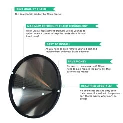 Think Crucial Washable & Reusable Stainless Steel Cone Coffee Filter Fits Chemex¨-Brand 6, 8 & 10 Cup Coffee Makers -Best Filter Shop CONE FILTER 03