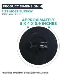 Crucial Vacuum Air Filter Replacement - Compatible With Eureka Part # 67821, 68931, 68931A, EF91, EF-91, EF-91B, DCF-21, DCF21 - Models 4236AZ, 4235AZ, 4236AZ, SA3276AZ, UK4236AZ, UK4237AZ -Best Filter Shop DFC21 DIMENSION