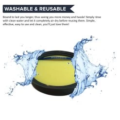 Crucial Vacuum Dust Cup Replacements Part # DCF-25, DCF25 - Compatible With Eureka HEPA Style Filters - Models ASM1105A, ASM1115A, AS3001A, AS3030A, AS3012A, AS3401A, AS1104A, AS3104A -Best Filter Shop DFC25 WASHABLE