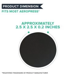 Replacement Stainless Steel Coffee Filter, Fits Aerobie AeroPress, Washable & Reusable -Best Filter Shop DISK COFFEE FILTERS 06