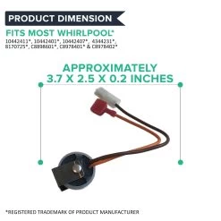 Replacement Refrigerator Defrost Thermostat, Fits Whirlpool, Compatible With Part 10442411 -Best Filter Shop Defrost Thermostat 10442411 04