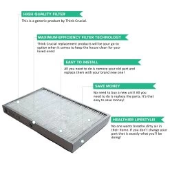 Crucial Vacuum Air Filter Replacement Part # 86889, 20-86889, 40324 - Compatible With Kenmore Vacs - Kenmore EF1 HEPA Style Filter Fits Whispertone & Progressive - Cardboard, Reuseable 13 Crucial Vacuum Air Filter Replacement Part # 86889, 20-86889, 40324 - Compatible With Kenmore Vacs - Kenmore EF1 HEPA Style Filter Fits Whispertone & Progressive - Cardboard, Reuseable -Best Filter Shop EF1 FILTER VALUE PROPS