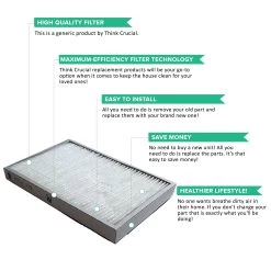 8pk Replacement HEPA Style Exhaust Filters, Fits Kenmore EF1, Compatible With Part 20-86889, 86889, & 40324 -Best Filter Shop EF1 FILTER VALUE PROPS 613f5a4e ef10 49c2 b231 3ad913cfca6c