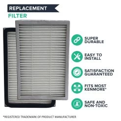 Crucial Vacuum Air Filter Replacement Part # 86880, 20-86880 And 40320 - Compatible With Kenmore Vacs - Kenmore EF2 HEPA Style Filter Fits Progressive And Intuition For Home, Office Use -Best Filter Shop EF2 FILTER IMAGE GROUP