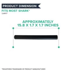 Replacement 16 In Extend Reach Tube, Fits Shark NV350 & NV352, Compatible With Part 114FFJ -Best Filter Shop EXTEND REACH TUBE DIMENSIONS