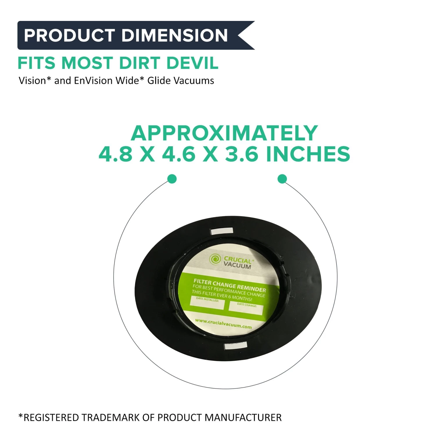 4pk Replacement F16 HEPA Style Filters & Foams, Fits Dirt Devil, Compatible With Part 1-JW1100-000 & 2-JW1000-000 6 4pk Replacement F16 HEPA Style Filters & Foams, Fits Dirt Devil, Compatible With Part 1-JW1100-000 & 2-JW1000-000 - Image 4