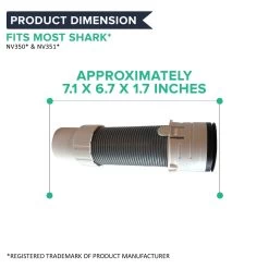Replacement Floor Nozzle Hose & Filter Kit, Fits Shark Navigator Lift-Away Professional, Compatible With Part XFF350 & 156FFJ -Best Filter Shop Floor Nozzle Hose 156FFJ XFF350 Filter Kit 04