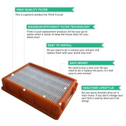 Crucial Vacuum Air Filter Replacement - Compatible With Eureka Part # 61111, 61111A, 61111B, 61111C, 61495 - Models HF2, HF-2 4870, 4870AT, 4870BT, 4870DT, 4870DT-2, 4870F, 4870F-1, 4870F-2 12 Crucial Vacuum Air Filter Replacement - Compatible With Eureka Part # 61111, 61111A, 61111B, 61111C, 61495 - Models HF2, HF-2 4870, 4870AT, 4870BT, 4870DT, 4870DT-2, 4870F, 4870F-1, 4870F-2 -Best Filter Shop H2F FILTER VALUE PROPS