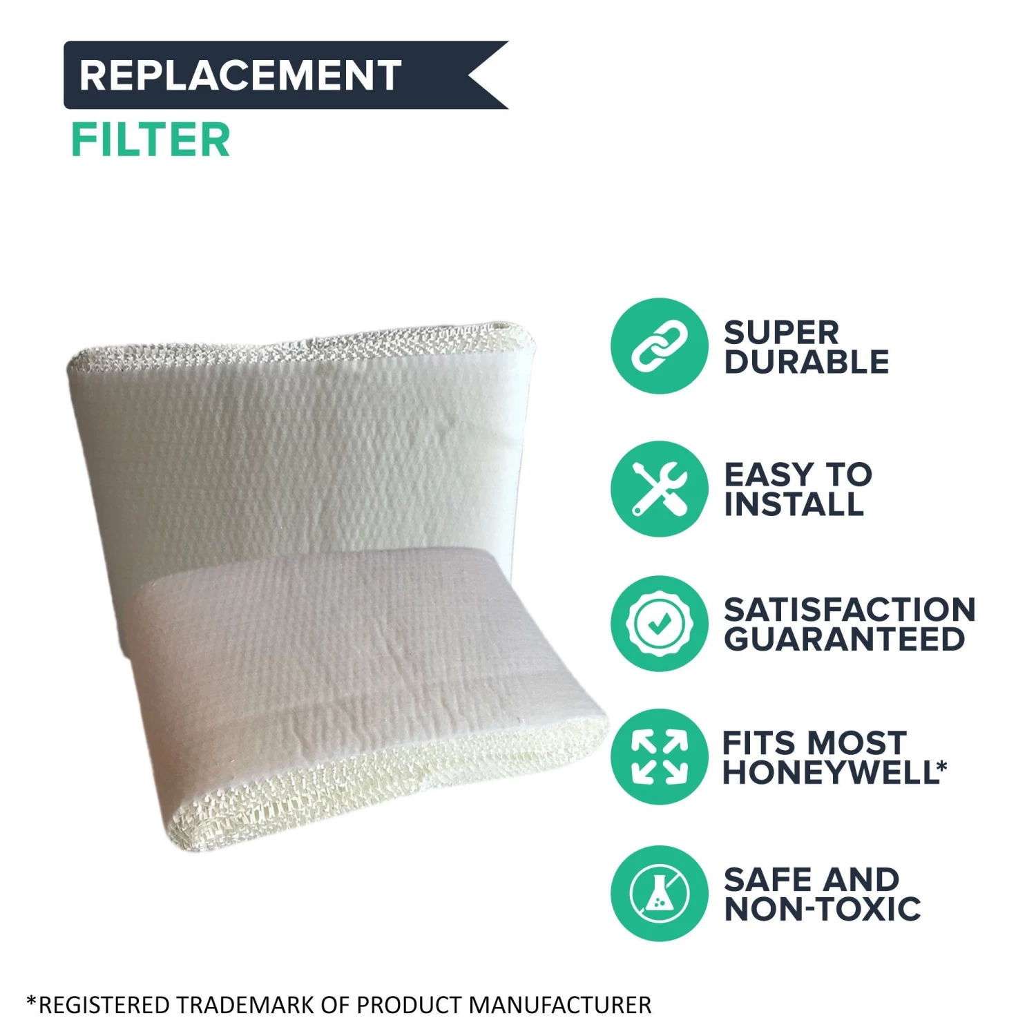 Replacement Humidifier Filter, Fits Honeywell HCM3500, HM3600 & HCM-6000, Compatible With Part HC-14 4 Replacement Humidifier Filter, Fits Honeywell HCM3500, HM3600 & HCM-6000, Compatible With Part HC-14 - Image 2