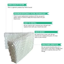 Crucial Air Filter Replacement Parts Compatible With Honeywell Part # AC-813, D13-C, D-13 - Fits Honeywell HCM-525 Humidifier Wick Filters - Simple Easy Use For Home Vacuum - (6 Pack) 9 Crucial Air Filter Replacement Parts Compatible With Honeywell Part # AC-813, D13-C, D-13 - Fits Honeywell HCM-525 Humidifier Wick Filters - Simple Easy Use For Home Vacuum - (6 Pack) -Best Filter Shop HCM525 HUMIDIFIER FILTER 06 6f089842 03ea 4d8e b1ff b3e2680d6829