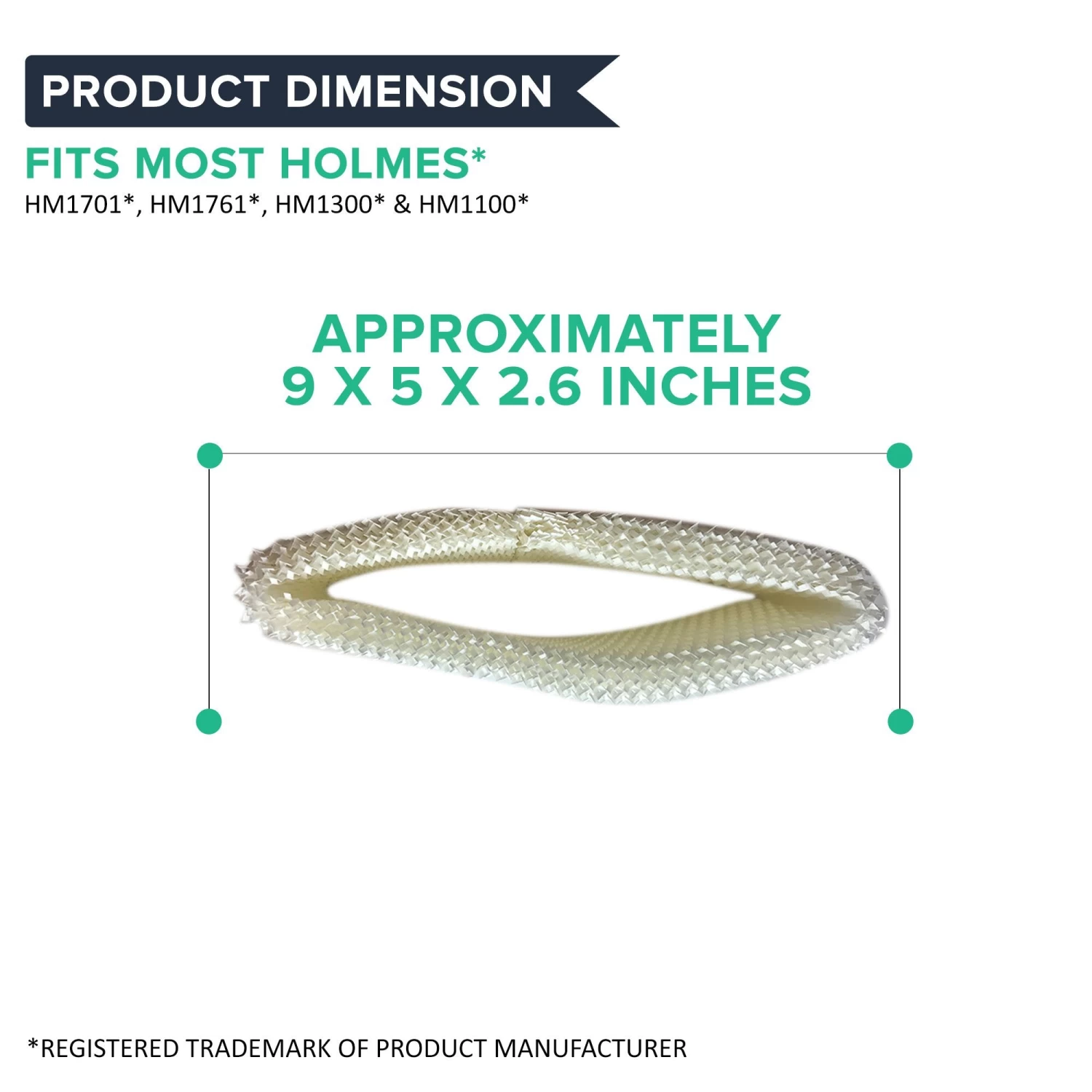 Crucial Humidifer Filter Replacement Parts # HWF62 - Compatible With Holmes Models HM1230, HM1275, HM1280, HM1285, HM1295 HM1296, HM1450, HM1700, HM1740, HM1760, HM2025, HM2030 HM2408 6 Crucial Humidifer Filter Replacement Parts # HWF62 - Compatible With Holmes Models HM1230, HM1275, HM1280, HM1285, HM1295 HM1296, HM1450, HM1700, HM1740, HM1760, HM2025, HM2030 HM2408 - Image 4