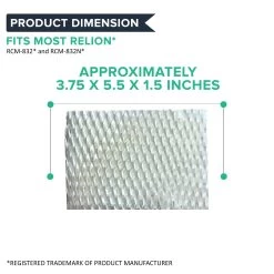 6pk Replacement Wick Filters, Fits ReliOn RCM832, RCM 832N, & DH-830 Humidifiers, Compatible With Part WF813 -Best Filter Shop Humidifier Filter 07 ba49a85a c38f 46fc acd1 e0c196af3e06