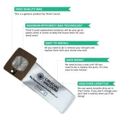 3PK Crucial Vacuum Replacement Vac Bags - Compatible With Hoover Part # 20-40321, 2040321, 40321, 20-81002 -Best Filter Shop I BAGS VALUE PROPS