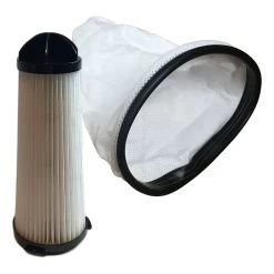 Replacement Filter & Cloth Reusable Vacuum Bag, Fits Hoover C2401 Backpack Vac, Compatible With Part 2KE2105000 2-KE2105-000, Washable & Reusable