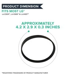 2pk Replacement Belts, Fit LG Kompressor LuV200R, Compatible With Part MAS61843401 -Best Filter Shop KOMPRESSOR BELT 05 fb7b6684 b9ac 4e73 89f3 e79cdccf37ae