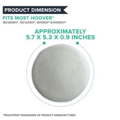 3pk Replacement Foam Filters, Fits Hoover Linx, Compatible With Part 902185003 & 562161003 -Best Filter Shop LINX FILTER DIMENSION 76d21de7 4523 4ec9 82a2 922a76b8cc58