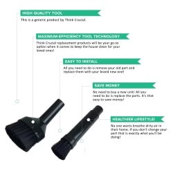 Universal 8PK Mini Tool Replacement Parts Compatible With All Vacs Cleaners, Perfect 1-1/4 In & 1-3/8 In -Best Filter Shop MINI MICRO TOOLS 03