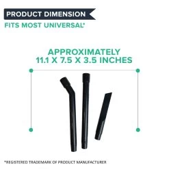 Universal 8PK Mini Tool Replacement Parts Compatible With All Vacs Cleaners, Perfect 1-1/4 In & 1-3/8 In -Best Filter Shop MINI MICRO TOOLS 04