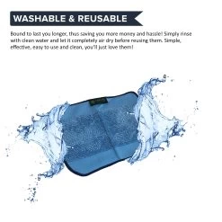 Essentials 3pk Reusable Microfiber Cleaning Pads & 10PK Face Mask Filters For Free! -Best Filter Shop MINTPADSW21BWASHABLE