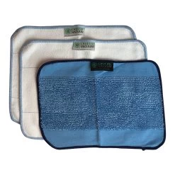Essentials 3pk Reusable Microfiber Cleaning Pads Perfect For Us As Napkins & Paper Towels