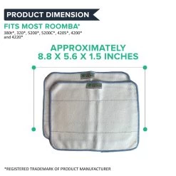 Essentials 3pk Reusable Microfiber Cleaning Pads Perfect For Us As Napkins & Paper Towels 10 Essentials 3pk Reusable Microfiber Cleaning Pads Perfect For Us As Napkins & Paper Towels -Best Filter Shop MINT PADS W21B DIMENSIONS