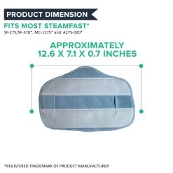 2PK Replacement Mop Pads Part # A275-020, Compatible With SteamFast, 12.7 In X 7 In X 0.1 In, Fits Models SF275 & SF370 -Best Filter Shop MOP PADS 06 d13f2c79 9179 49eb 85af 322cbc97f92b