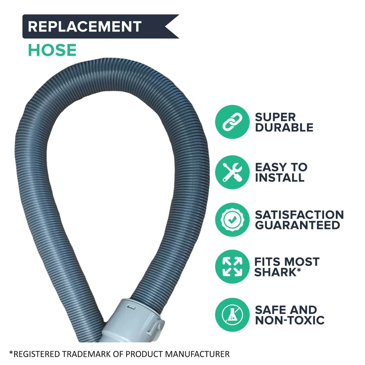 Replacement Hose, Fits Shark Lift-Around Portable NP318 NP319 NP320, Compatible With Part 1056FT 4 Replacement Hose, Fits Shark Lift-Around Portable NP318 NP319 NP320, Compatible With Part 1056FT - Image 2