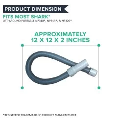 Replacement Hose, Fits Shark Lift-Around Portable NP318 NP319 NP320, Compatible With Part 1056FT 9 Replacement Hose, Fits Shark Lift-Around Portable NP318 NP319 NP320, Compatible With Part 1056FT -Best Filter Shop NP319 Hose 04