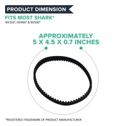Crucial Vacuum 4 Replacements Compatible With Shark Belts Fit NV350, HV400 & NV500 Series (4 Pack) -Best Filter Shop NV350 BELTS DIMENSIONS 30b043b3 a3ae 48d3 9f97 fbc62f97ac9d