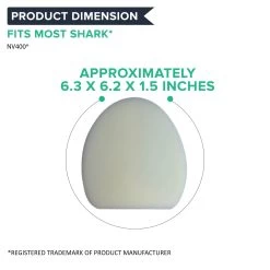Replacement 4 Foam & 4 Felt Filters, Fits Shark NV400 Series, Compatible With Part XFF400 10 Replacement 4 Foam & 4 Felt Filters, Fits Shark NV400 Series, Compatible With Part XFF400 -Best Filter Shop NV400 XFF400 DIMENSION c0e9ea8d 11d2 4510 bba8 3828ee626d23