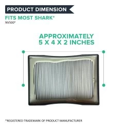 Crucial Vacuum Filter Replacement Parts Compatible With Shark Part # XHF500 - Fits Rotator Pro Model NV500 - HEPA Style Filters- Captures Mites, Pollen, Household Dust, Particles - (1 Pack) 11 Crucial Vacuum Filter Replacement Parts Compatible With Shark Part # XHF500 - Fits Rotator Pro Model NV500 - HEPA Style Filters- Captures Mites, Pollen, Household Dust, Particles - (1 Pack) -Best Filter Shop NV500 XHF500 FILTER DIMENSION