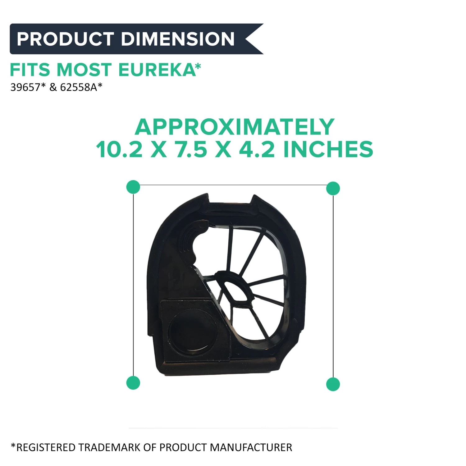 2PK Replacement Dust Cup Filters Fit Eureka DCF11 Quick Up, Compatible With Part 39657 6 2PK Replacement Dust Cup Filters Fit Eureka DCF11 Quick Up, Compatible With Part 39657 - Image 4