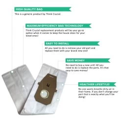 3pk Replacement Q & 3 I Vacuum Bags, Fits Hoover, Compatible With Part AH10000 & AH10005 -Best Filter Shop Q BAGS VALUE PROPS 5f48c317 3dd6 4526 9d38 48456e56ef79