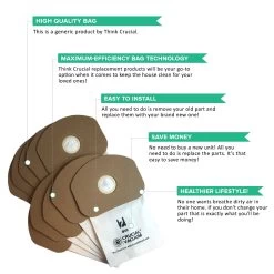 Replacement Bags, Fits Eureka BV-2 (BV2) Sanitaire, Compatible With Part 62370 -Best Filter Shop SANITAIRE BV2 BAGS VALUE PROPS