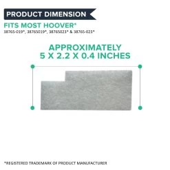 4pk Replacement Secondary Filters, Fits Hoover Windtunnel, Compatible With Part 38765019 & 38765023 -Best Filter Shop SECONDARY FILTER DIMENSION baa5d6eb 70c5 4110 8fd1 9bc55444789d
