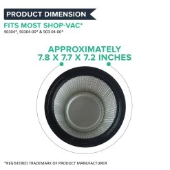Think Crucial Replacement Air Filter Compatible With Shop-Vac Vacuum Cartridge Filter Parts # 88-2340-02, 90304 & 9039800, Fits Shop-Vac¨ 5-Gallon+ Wet/Dry Vacuum Model -Best Filter Shop SHOP VAC FILTER CARTRIDGE DIMENSION c792472b e572 411a 83bf 4161d16e74fa