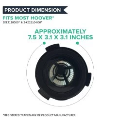 Replacement HEPA Style Filters, Fits Hoover C2401 Shoulder Vac, Washable & Reusable, Compatible With Part 2KE2110000 -Best Filter Shop SHOULDER VAC FILTER DIMENSION