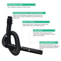 Replacement Hose, Fits Eureka Smart Vac Whirlwind 4870, Compatible With Part 61247-1 -Best Filter Shop SMART VAC HOSE TEMPLATE VALUE PROPS